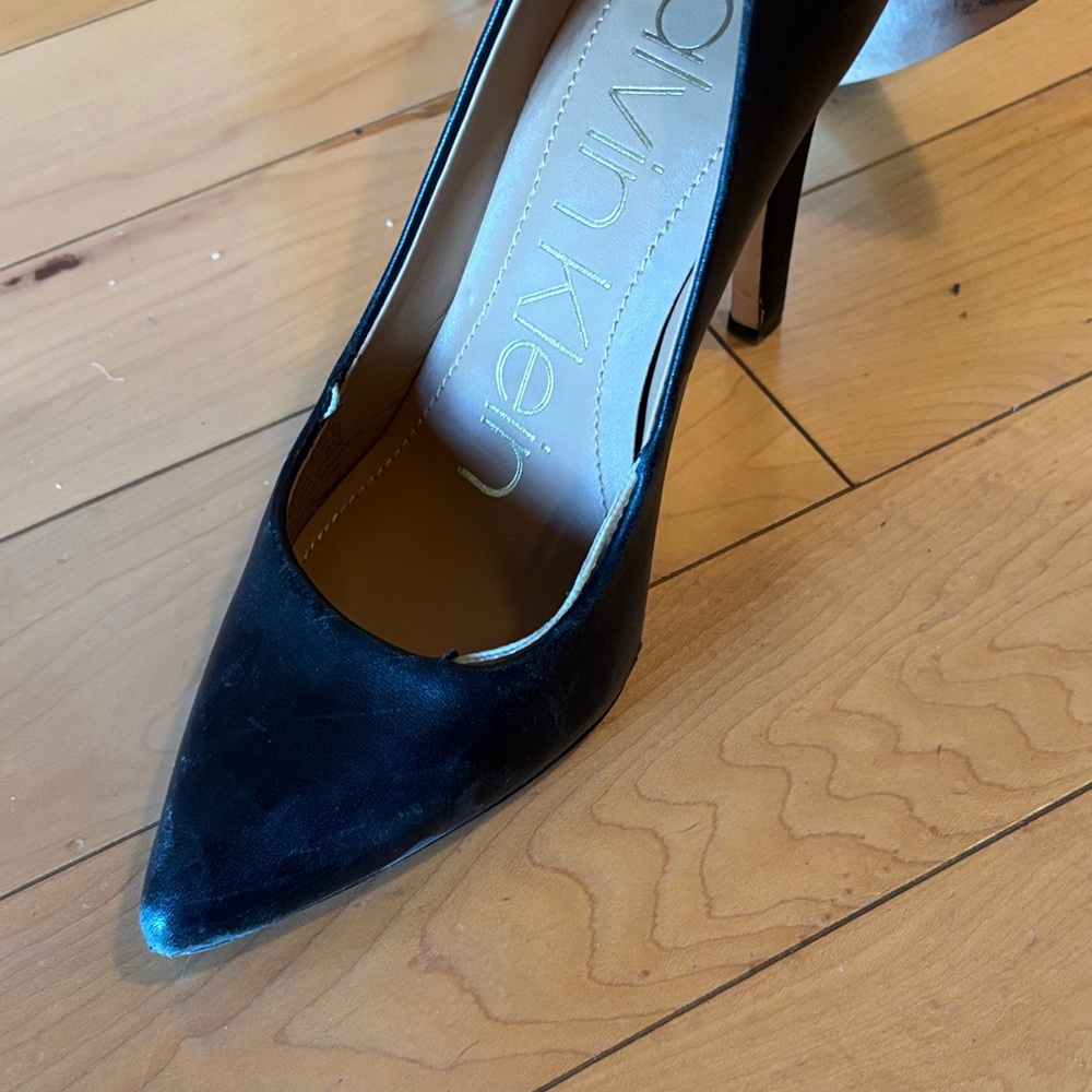 Calvin Klein Women's Black Pointed Heels - Picture 5 of 6